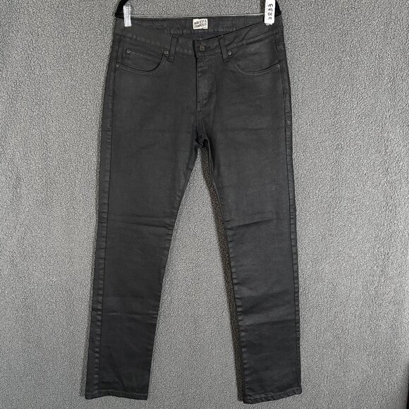 Naked & Famous Super Skinny Guy Wax Coated Stretch Jeans - Men's Size 36*32 - Picture 1 of 10